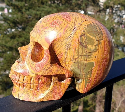 Crâne cristal sculpté en - crâne,
