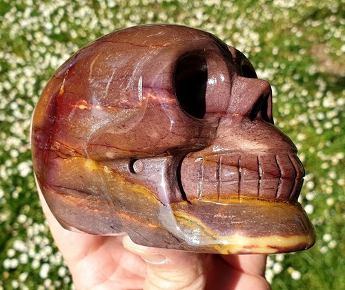 Crâne cristal sculpté - crâne, en